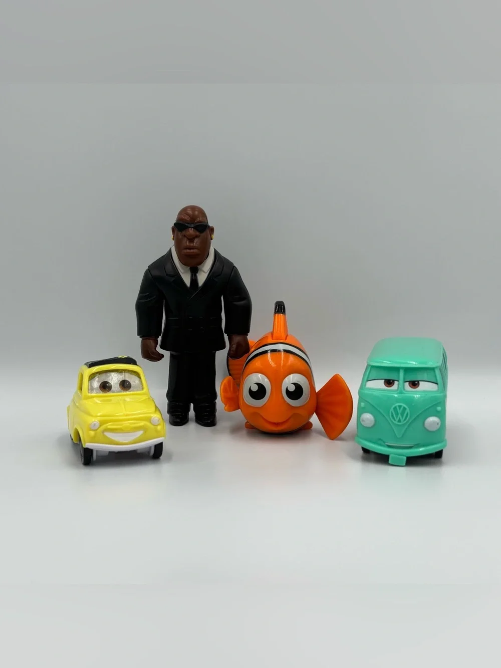 Y2K Disney Mcdonalds Toy Lot- Cars Luigi Fillmore Mr Bubbles Finding Nemo